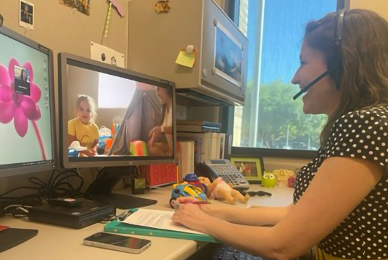 online coaching of parent with a child