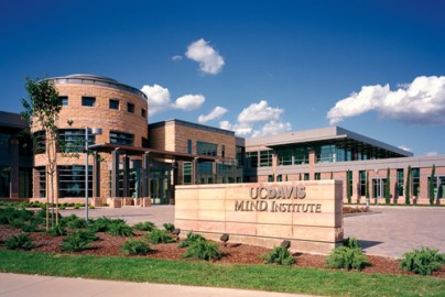 Mind Institute photo from outside building with signage