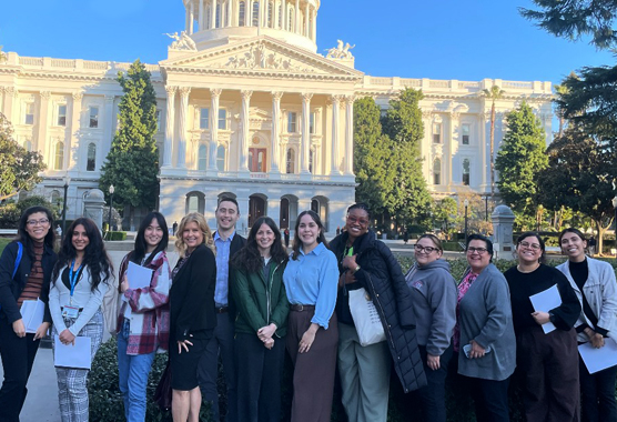 LEND trainees and mentors at the state capitol