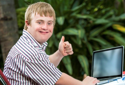 boy working on computer