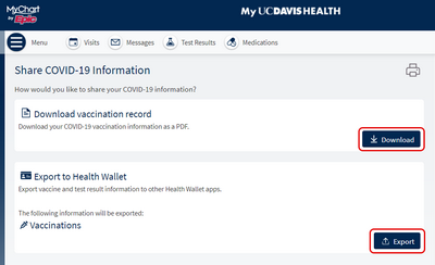 access your COVID-19 vaccine records on a computer step 2b