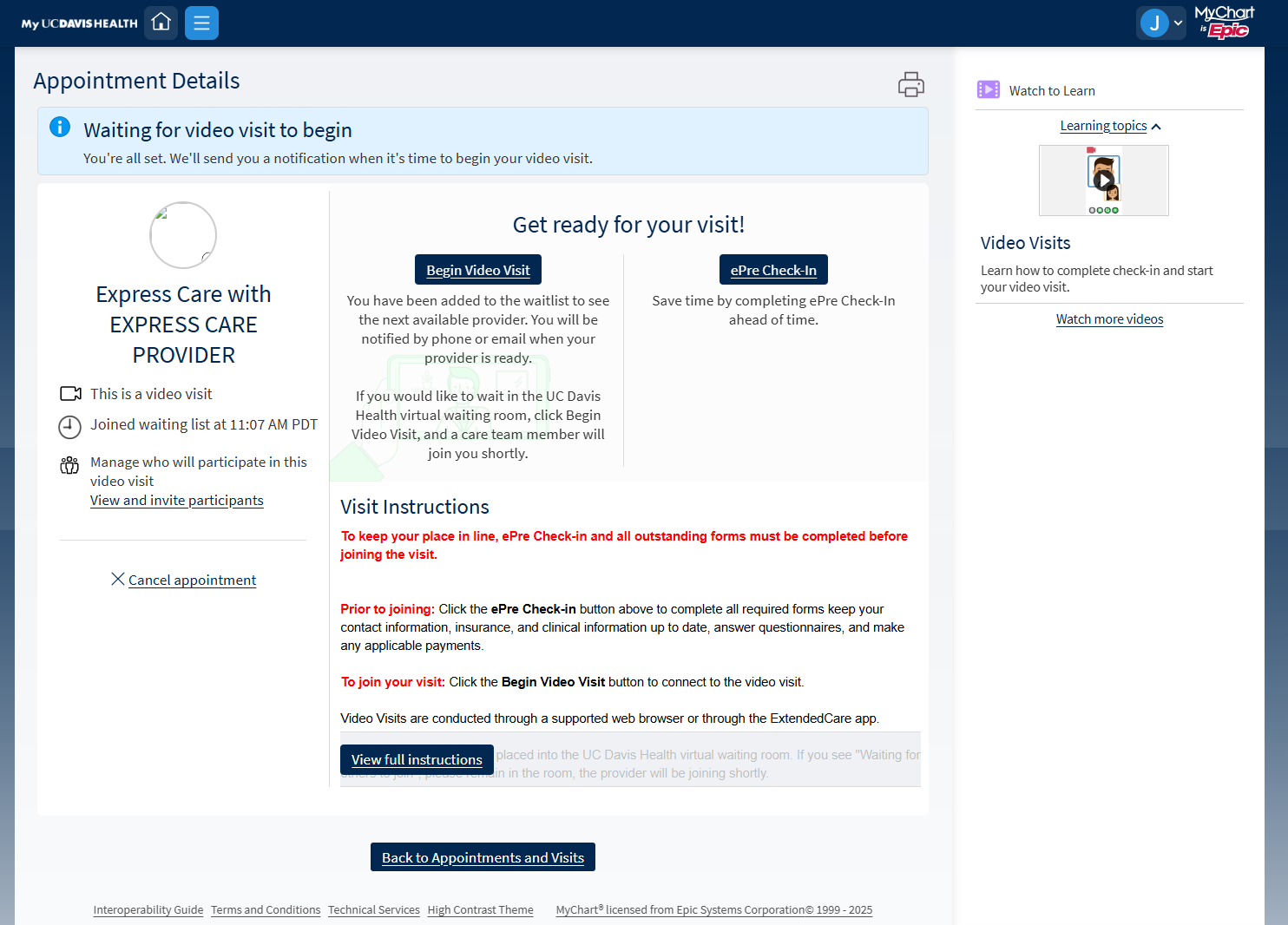 express care on a computer step 10