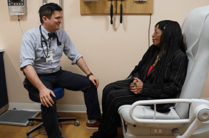 research participant and a doctor