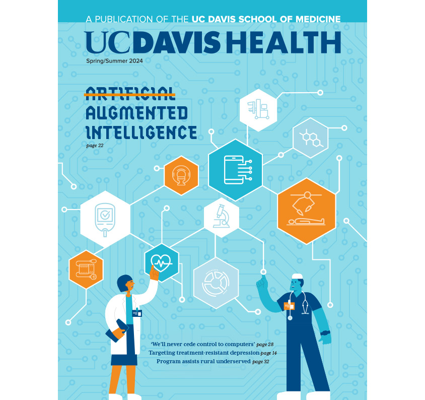 Cover of UC Davis Health magazine, copyright UC Regents