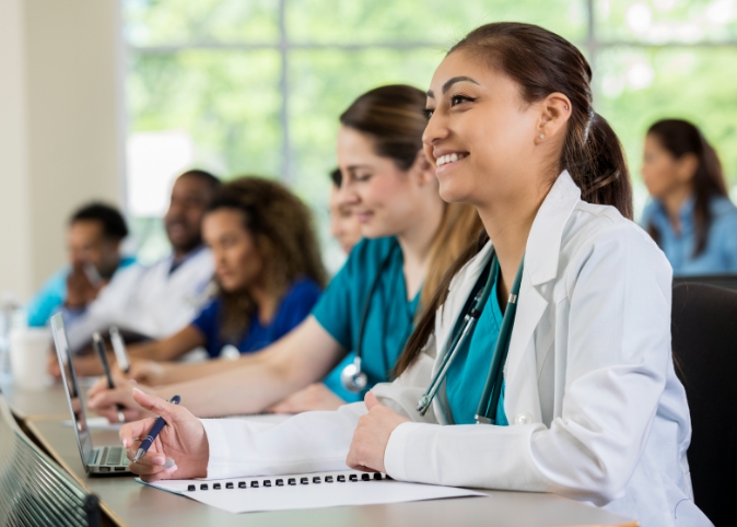 med students in lecture