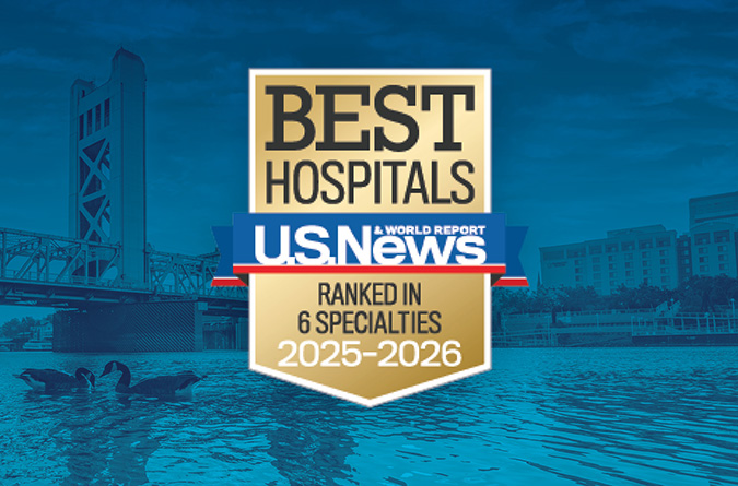 U.S. News & World Report ranked in 6 specialties 2025-2026 badge