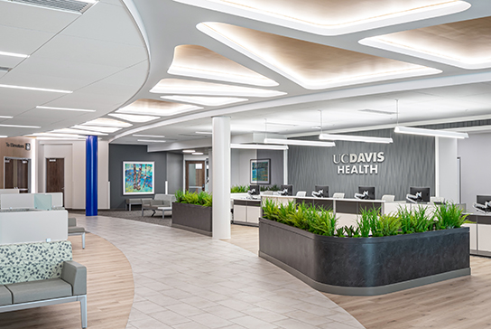 Roseville primary care clinic lobby