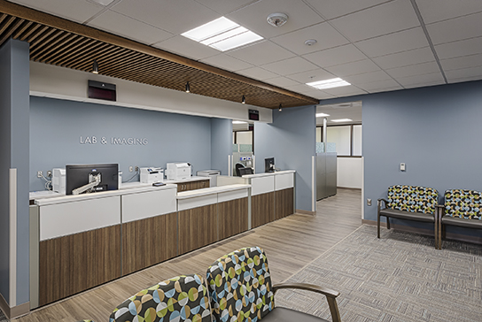 Sacramento primary care clinic lobby