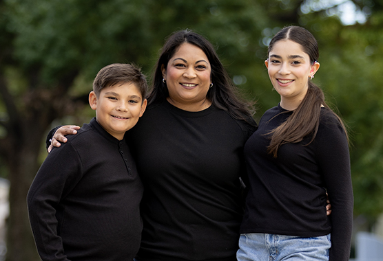 UC Davis Health employee Asha and family