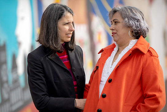 Breast cancer care at UC Davis, patient with doctor