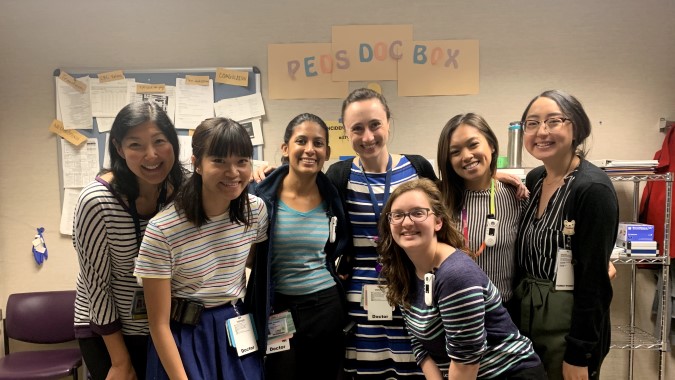 Residents posing in Sacramento County Health Center