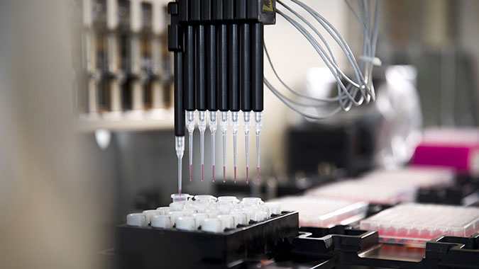 Genomic medicine lab, stock image