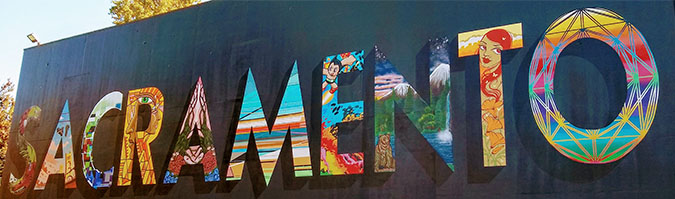 Sacramento wall mural