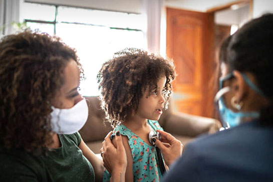 Family check-up, stock image