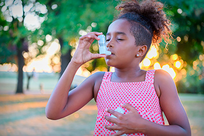 child with allergies.