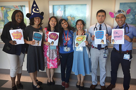 Wards theme day, residents and director