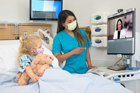 Telemedicine consult for pediatric patient