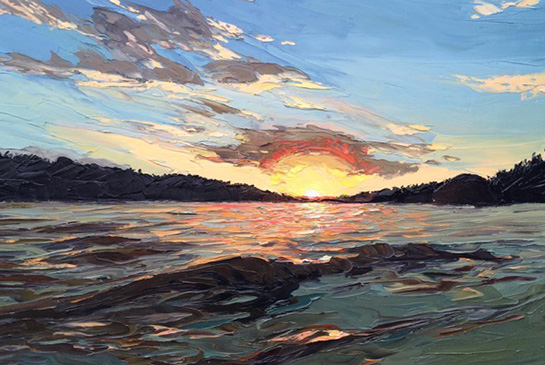 Painting of a sunset