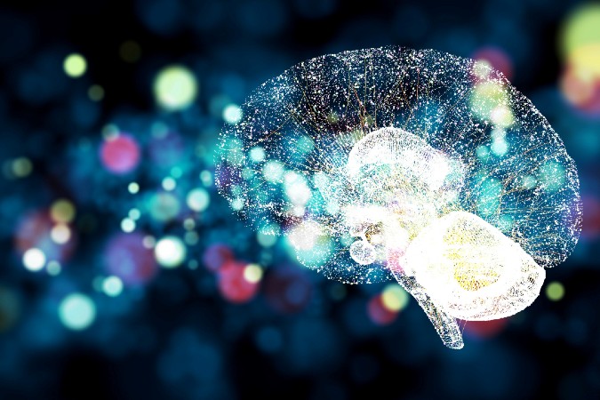 Colorful graphic of a brain