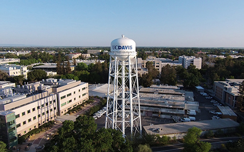 Aerial photo of UC Davis campus