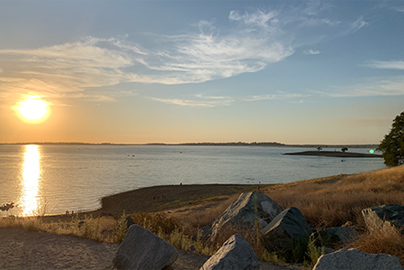 Folsom Lake at sunset