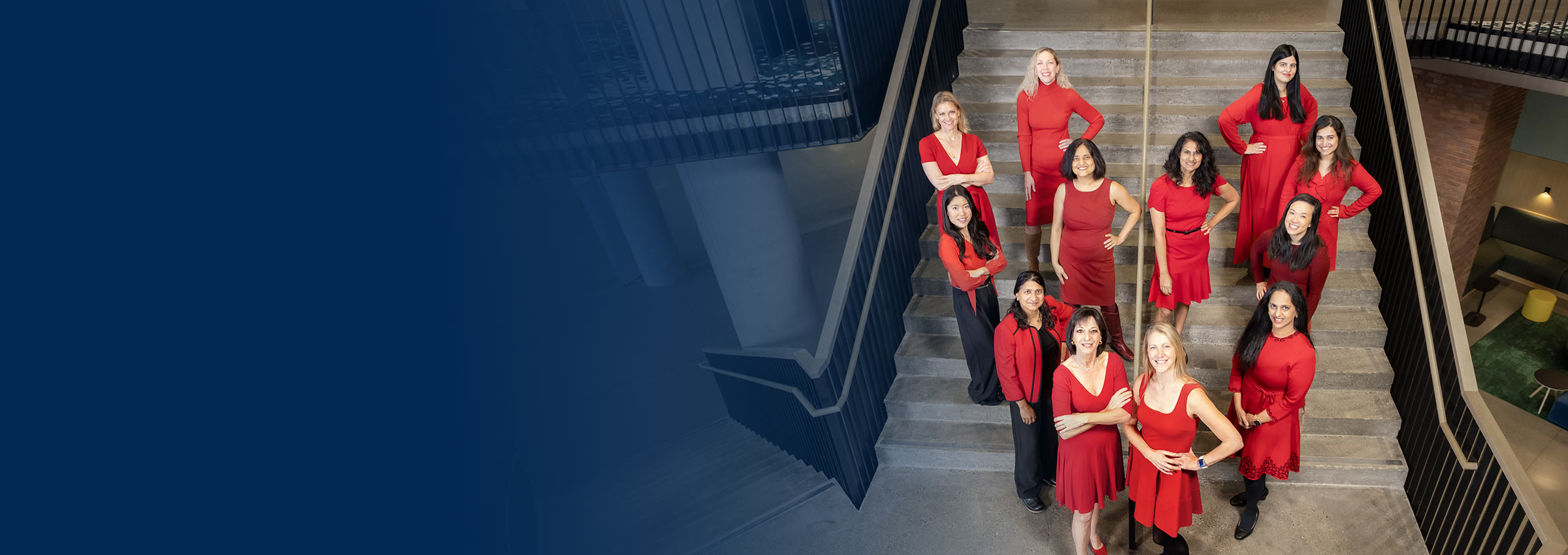 Women dressed in red for heart and vascular care
