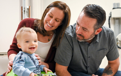 Mother and father with son 