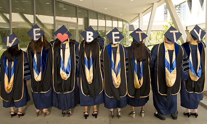 Inaugural class of eight Doctor of Philosophy candidates 