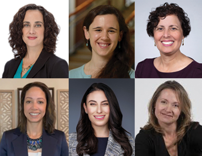 Betty Irene Moore Fellows Veronica Barcelona, Rebecca Clark, Luz Huntington-Moskos, S. Raquel Ramos, Danielle Altares Sarik, and program faculty member Christi Zuber were inducted Nov. 2 as fellows of the American Academy of Nursing (AAN). (c) UC Regents. All rights reserved.