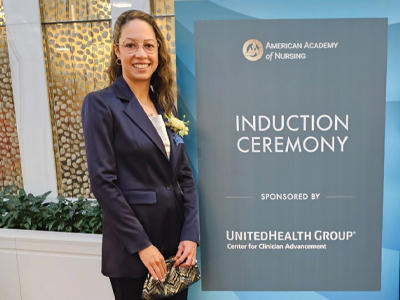 Betty Irene Moore Fellow S. Raquel Ramos was inducted as a fellow of the American Academy of Nursing (AAN). (c) UC Regents. All rights reserved. 