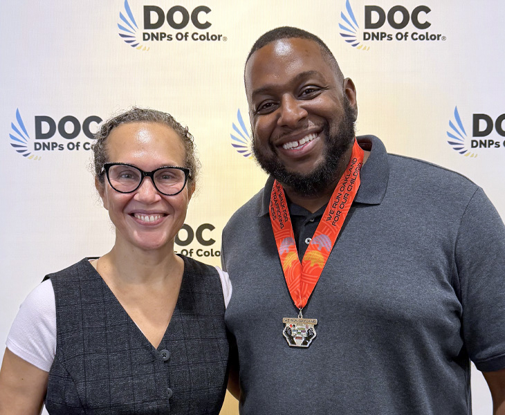 Piri Ackerman, left, nominated Aron King because of his &ldquo;extraordinary ability to bring people together.