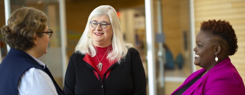 Professor Heather M. Young, center, with the 2019 Heather M. Young Postdoctoral Fellows