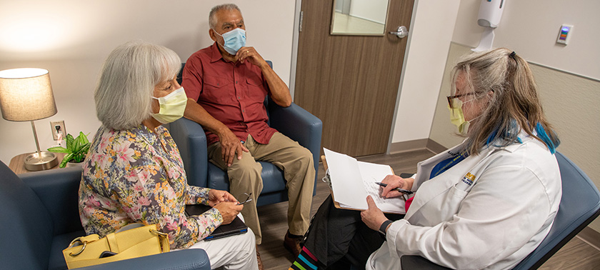 Director Terri Harvath provides caregiver consultations at the Healthy Aging Clinic.