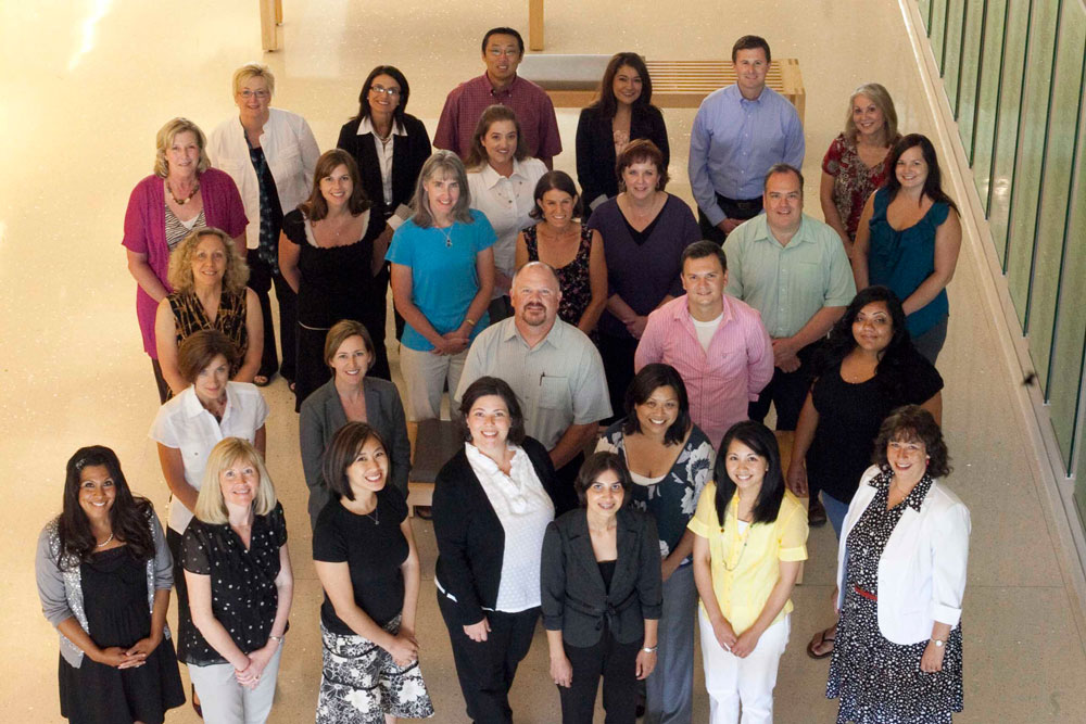 inaugural School of Nursing MS and PhD class photo