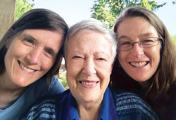 From left, Kathy Samsom, Lillian Mae Revenig McCoy and Virginia Hass