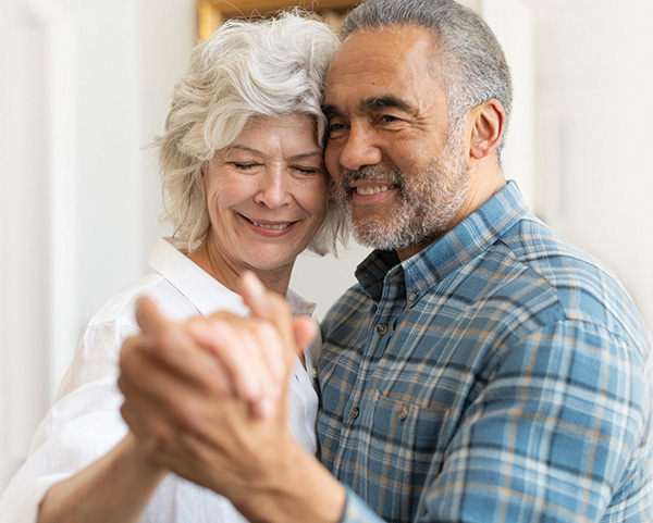 older couple dancing