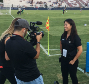 Dr. Lee on the field