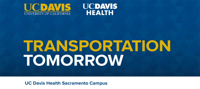 UC Davis and UC Davis Health, Transportation Tomorrow logo