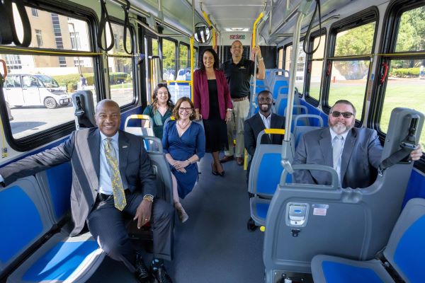 passengers inside a bus