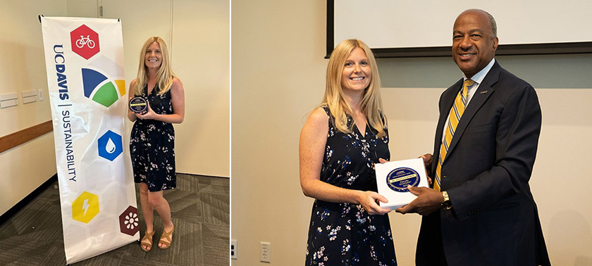 Jessica Caldwell receives prestigious Sustainability Champion Award