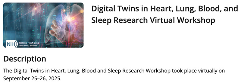NIH Digital Twins Workshop