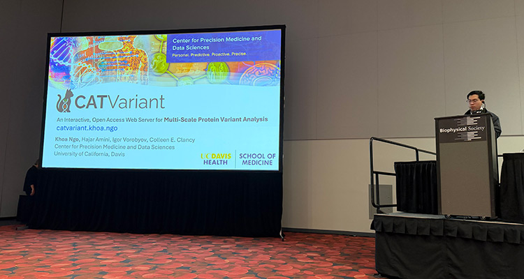 Khoa Ngo presenting at 2026 Biophysical Society Annual Meeting