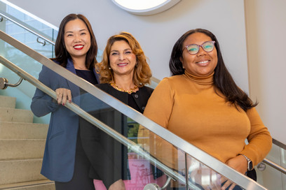 Melody Tran-Reina, Shadi Aminololama-Shakeri and Charlene Green