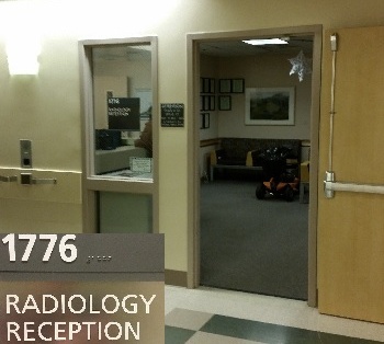 main hospital radiology waiting room entrance