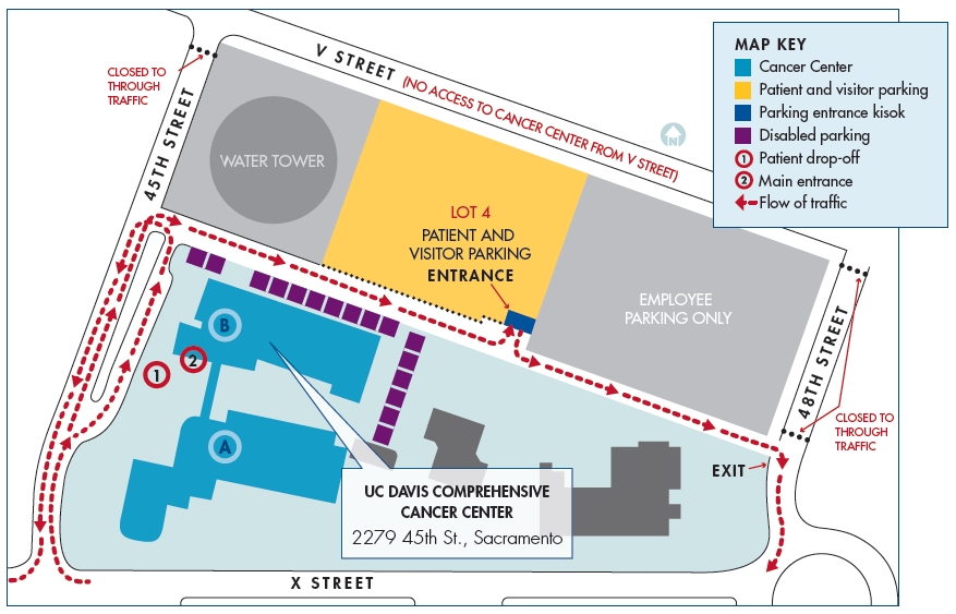 Cancer Center parking © UC Regents