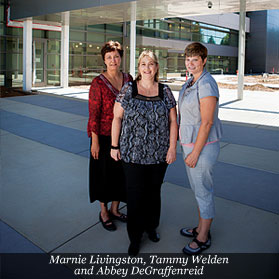 Marnie Livingston, Tammy Welden and Abbey DeGraffenreid