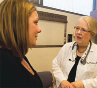 Photo — Carol Richman (right) with Brandy Perkins