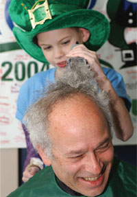 PHOTO  Francesca Arnaudo gives her doctor, Ted Zwerdling, a makeover.