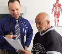 PHOTO — Anthony Jerant (left), associate professor of family and community medicine at UC Davis. Copyright 2010 UC Regents.