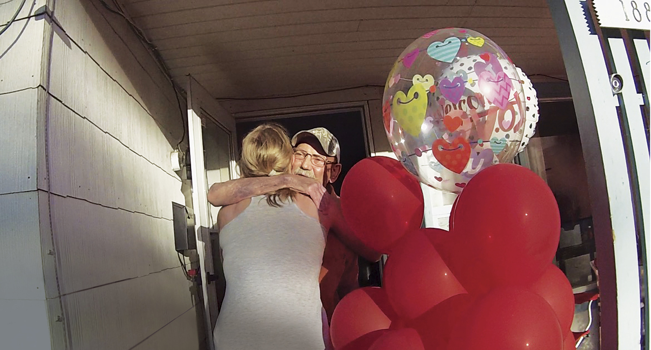 Stem cell recipient Rick Little meets his donor, Diana von der Heyde, face to face for the first time.